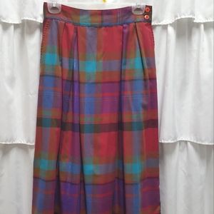 Vintage In Force Plaid Skirt